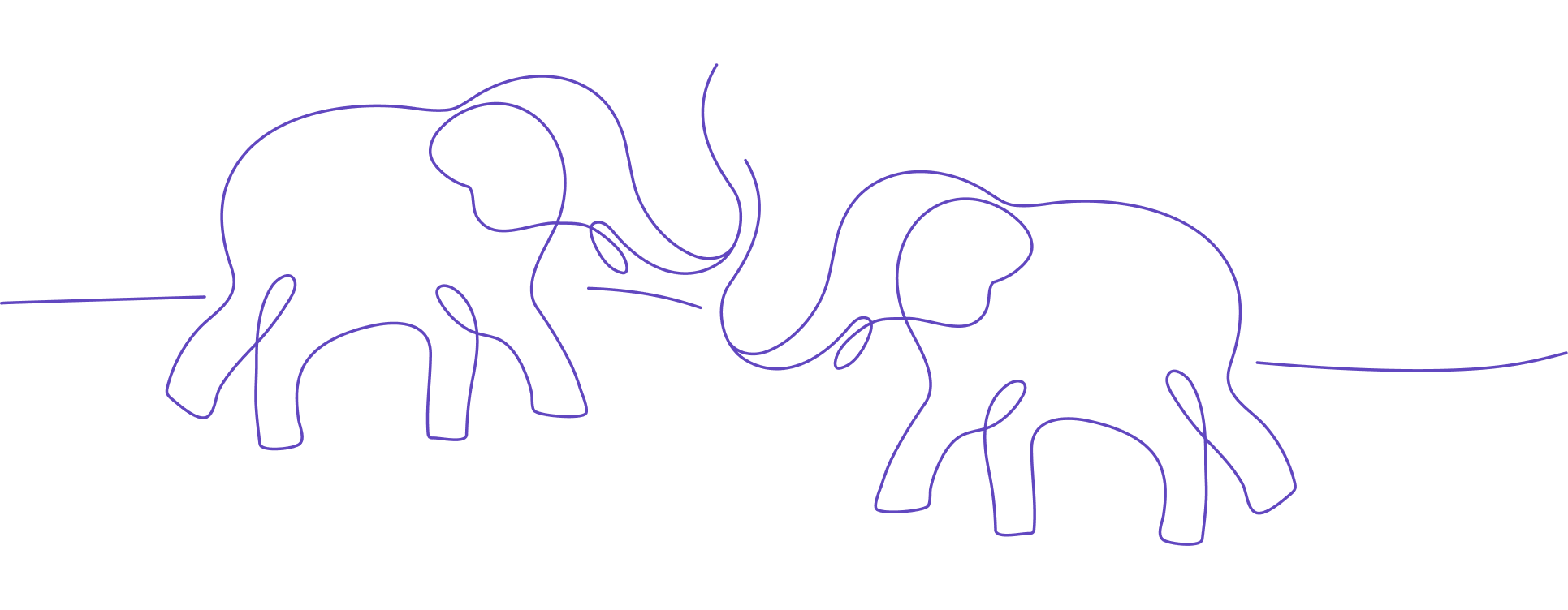 Elephants caring for each other